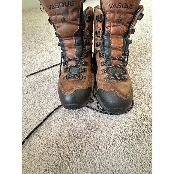Vasque Vibram Mens Hiking Boots Size 7M Brown/Black Leather Lace Up 716M - Picture 8 of 13